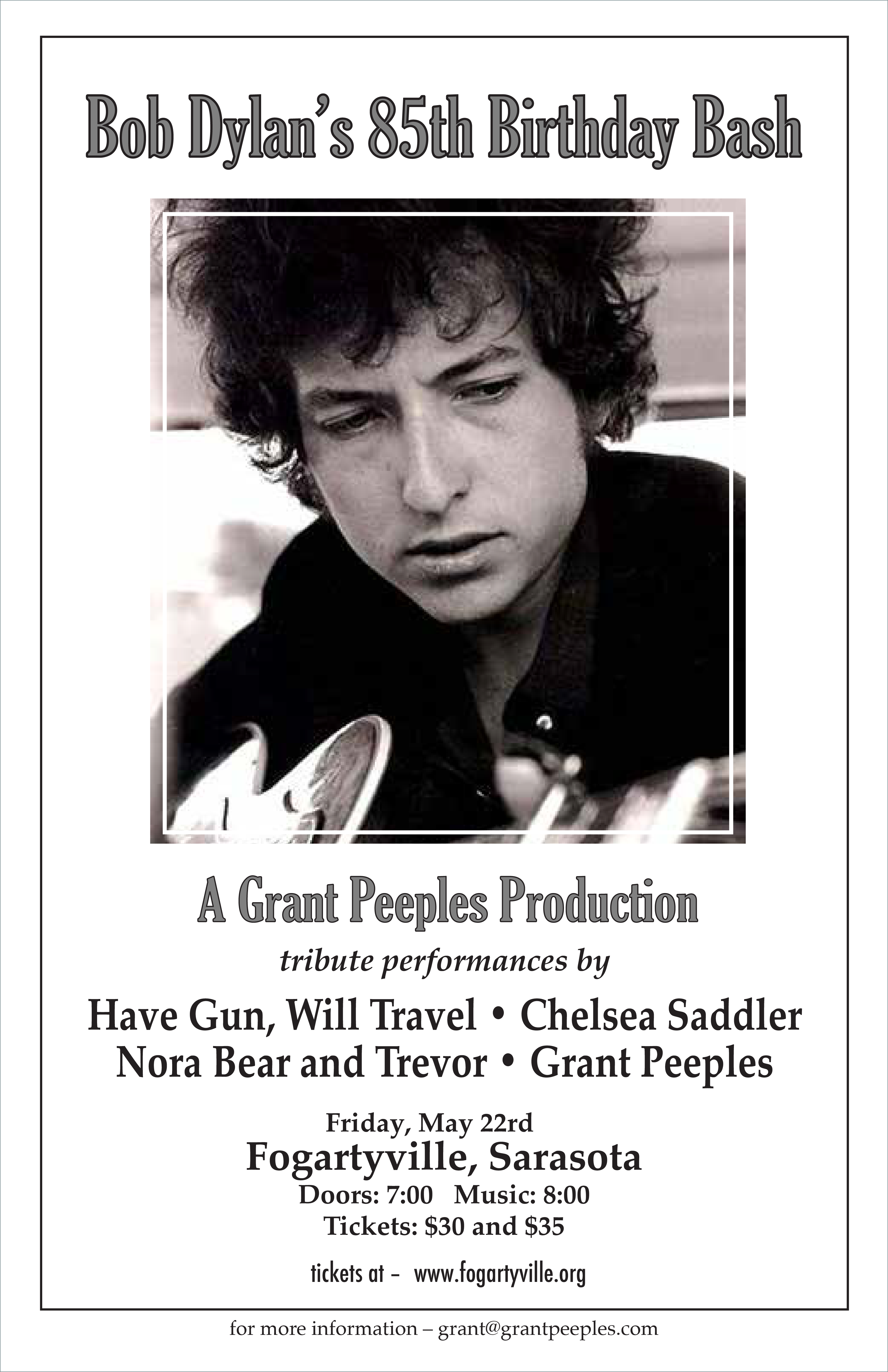 05/22/2026 Bob Dylan's 85th Birthday Bash